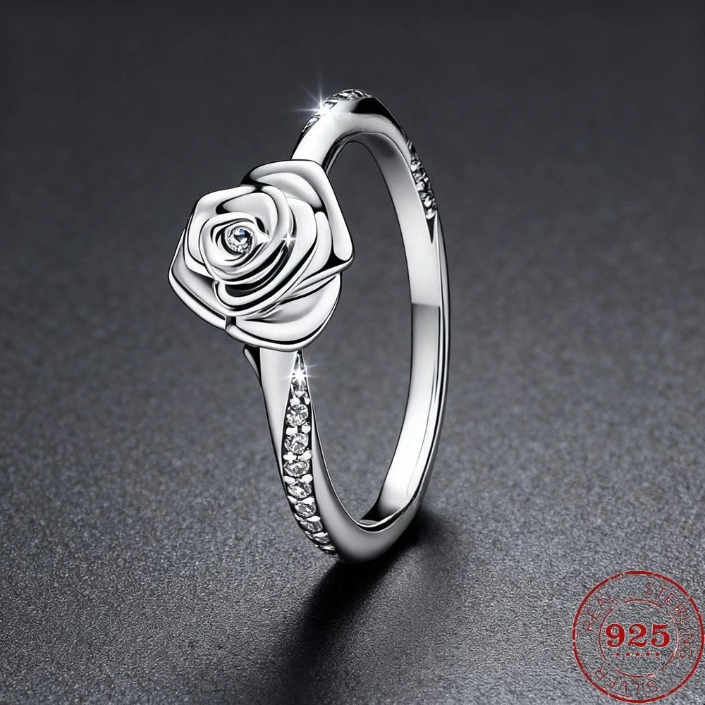925 Sterling Silver Moissanite Heart Ring for Women Wedding Couple Anniversary Sterling Vintage Rings Luxury Jewelry Girls Gifts