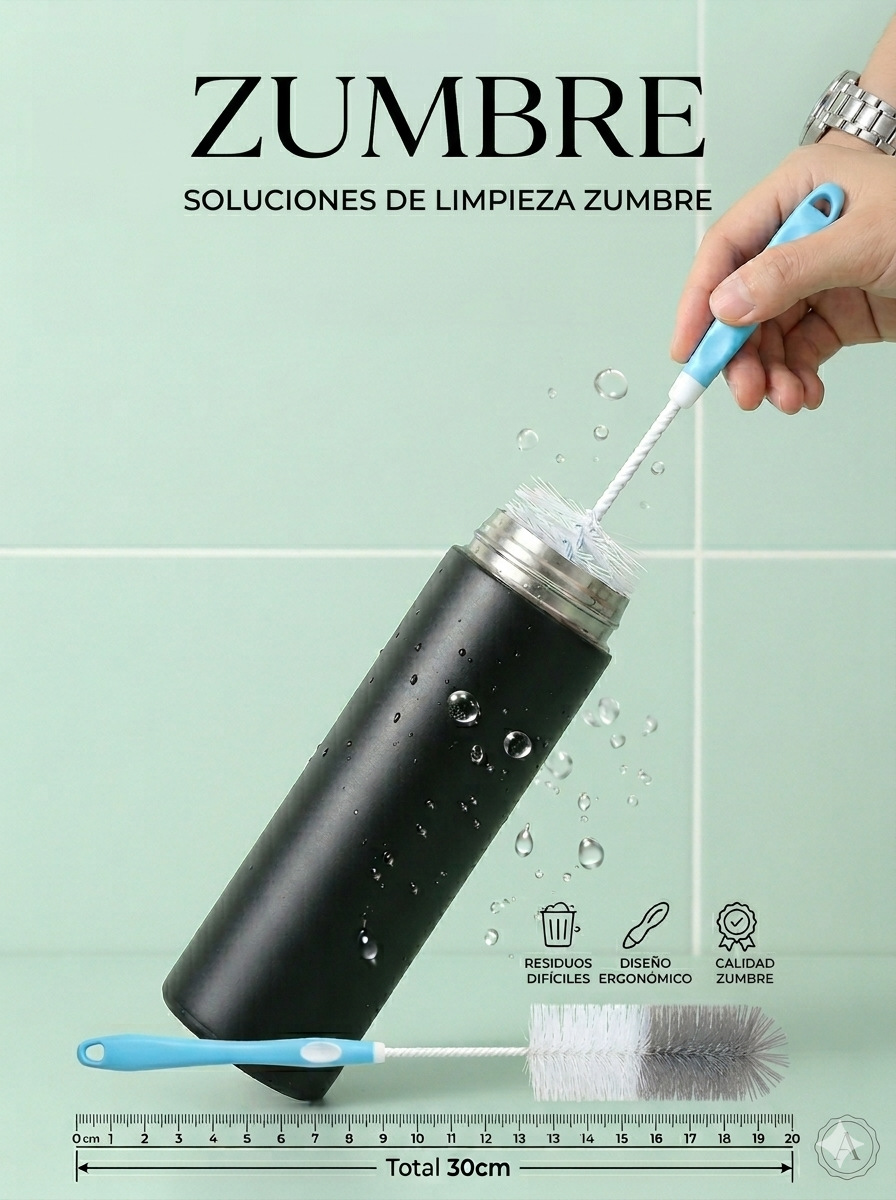 BrushClean™ – Cepillo Limpiador para Botellas y Vasos