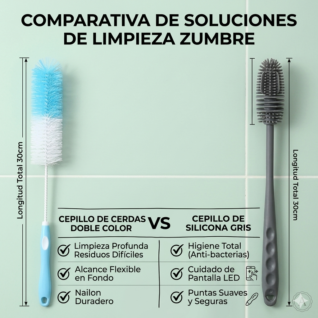 BrushClean™ – Cepillo Limpiador para Botellas y Vasos